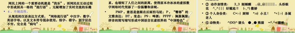高中语文 (新词新语与流行文化)课件1 新人教版必修1 课件