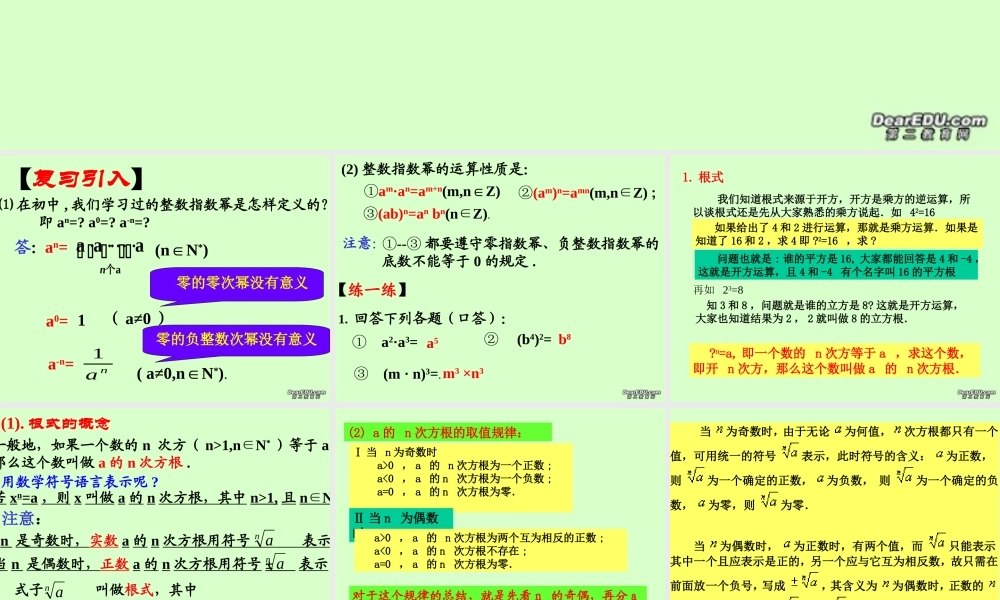 高一数学指数课件 人教版 课件