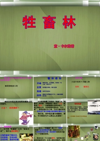 高中语文(牲畜林)课件6 新人教版选修 课件