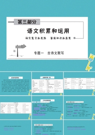 考情一览复习课件