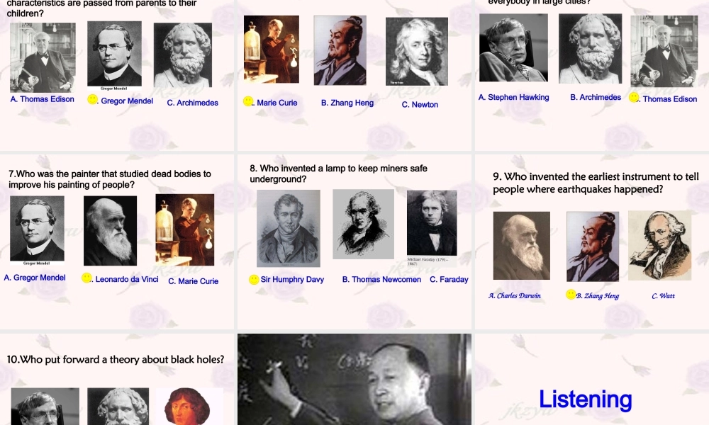 高二英语 unit 1 new words and listening 课件必修4 课件