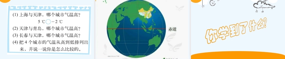 小学数学北师大2011课标版四年级《温度》