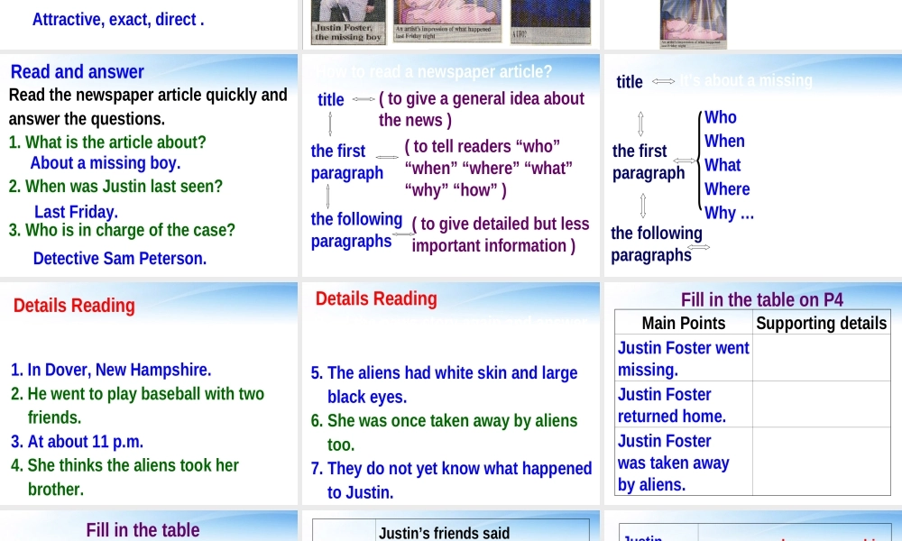 高一英语 Module2 Unit1 Tales of the unexplained Reading课件 牛津版 课件