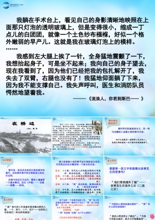 高中语文 外国小说欣赏 第五单元 在桥边课件  课件