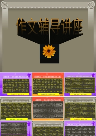 高考语文考点分析课件 作文讲座 课件