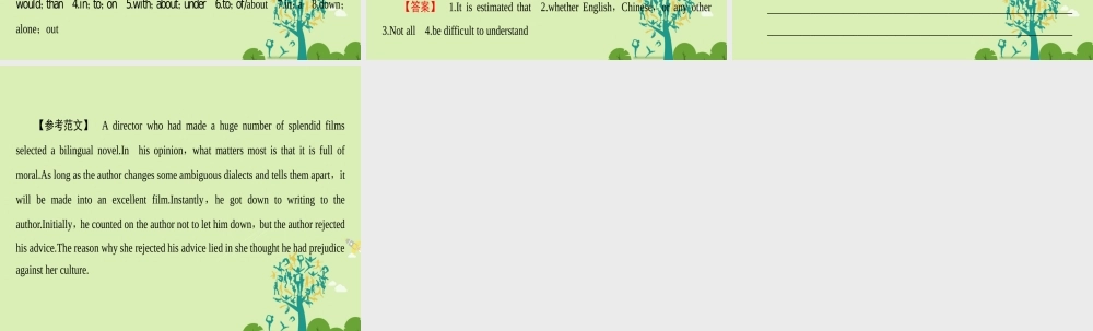 英语 Module 4 Which English模块尾核心要点回扣课件 外研版选修8 课件