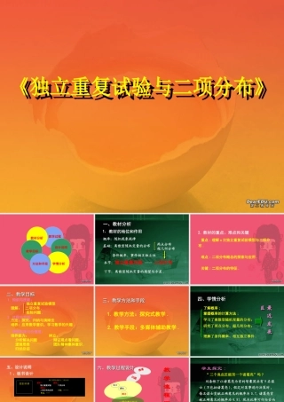 高中数学说课比赛课件 二项分布 课件