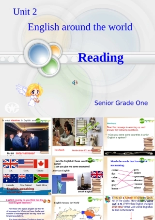 高中英语Unit 2 English around the world课件新人教版必修1 课件