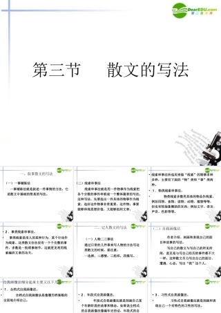 高考语文 散文的写法作文复习课件 新人教版 课件