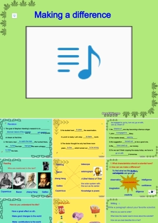 高二英语上学期第一单元reading 新课标 人教版 课件