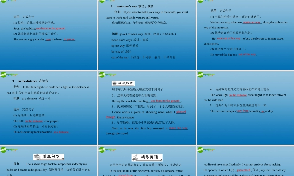 高考英语一轮复习 第一部分 Unit 5 The power课件 新人教版选修6 课件