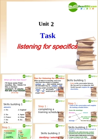 高中英语模块四unit 2 Task 1课件译林牛津版必修4 课件