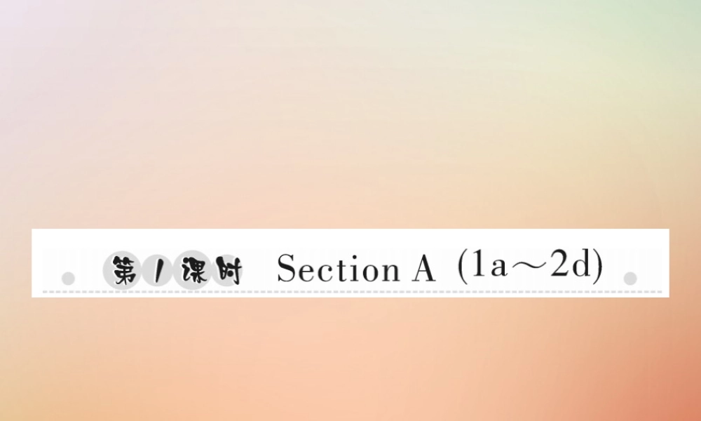 秋八年级英语上册 Unit 5 Do you want to watch a game show(第1课时)Section A(1a 2d)习题课件 (新版)人教新目标版 课件