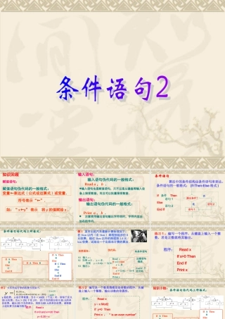 高中数学基本算法语句 条件语句2课件苏教版必修三 课件