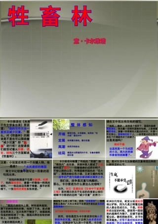 高中语文(牲畜林)课件5 新人教版选修 课件