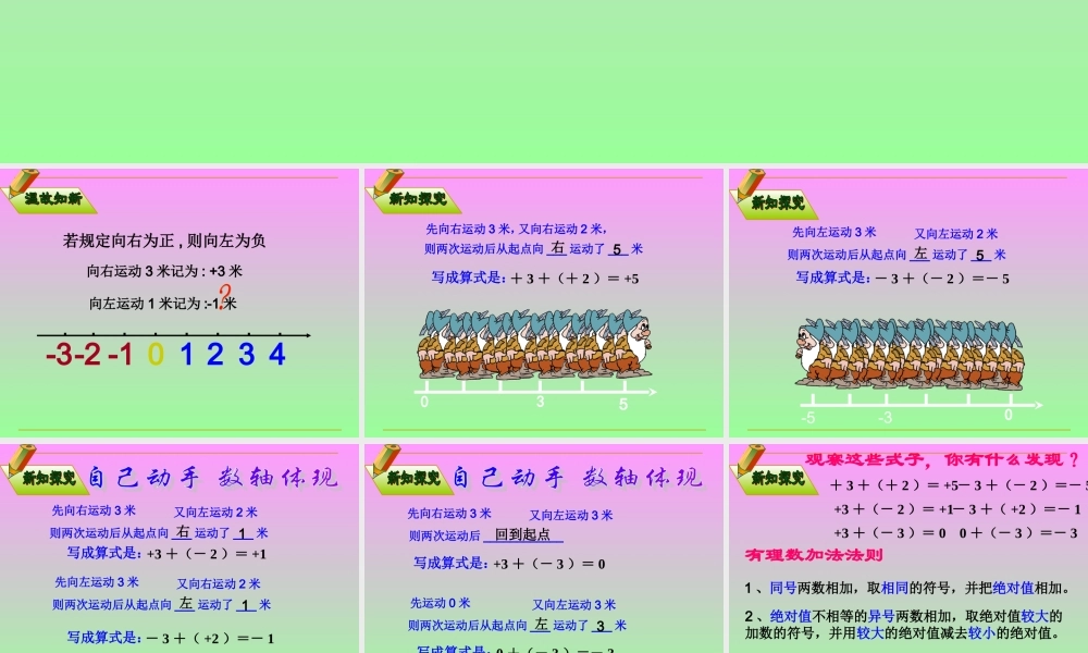 1.3.1有理数加法(1)课件