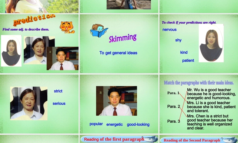 高中英语 Module2 My New Teachers课件 外研版必修1 课件