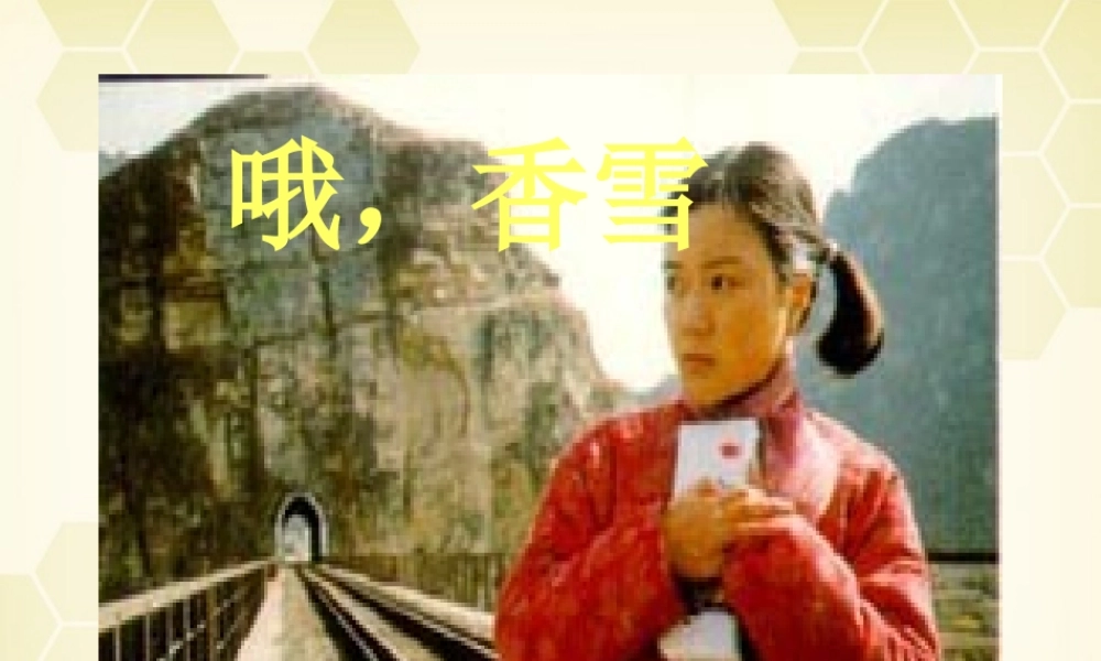 高考语文(哦，香雪)教学课件 粤教版 课件