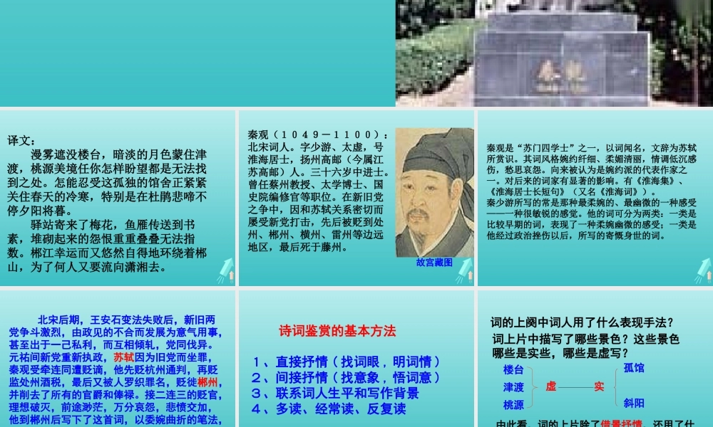 高中语文第十专题踏莎行课件苏教版选修唐诗宋词蚜 课件