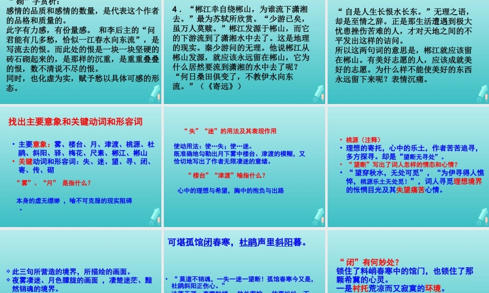 高中语文第十专题踏莎行课件苏教版选修唐诗宋词蚜 课件