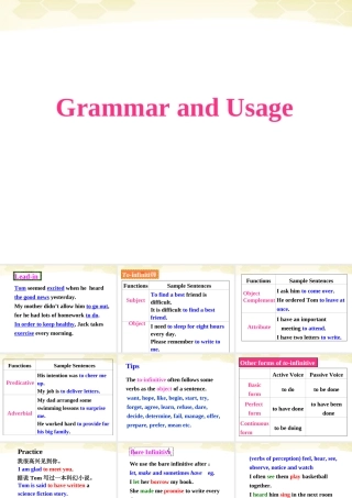 高中英语 模块五 Unit1 Grammar课件 牛津版必修5 课件