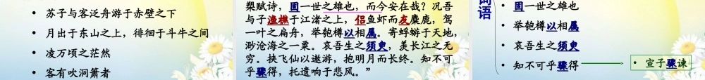 高考语文 文言文复习课件 新人教版必修2 课件