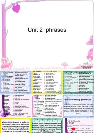 高二英语模块6 Unit2同步复习课件 牛津英语 课件