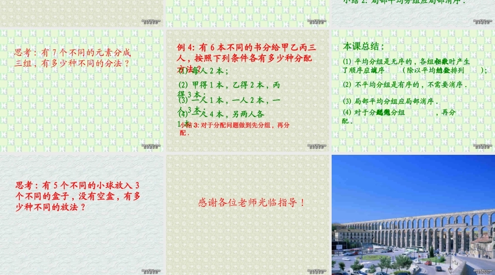 高二数学分组分配问题课件 人教版 课件