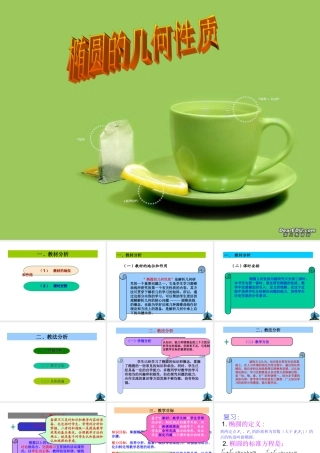 椭圆的几何性质课件 高二数学椭圆系列课件 人教版 高二数学椭圆系列课件 人教版