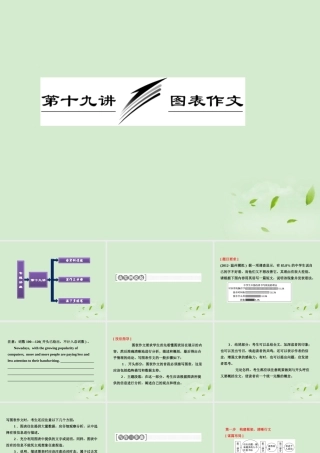 高考英语一轮复习 写作专题讲座 第十九讲 图表作文课件