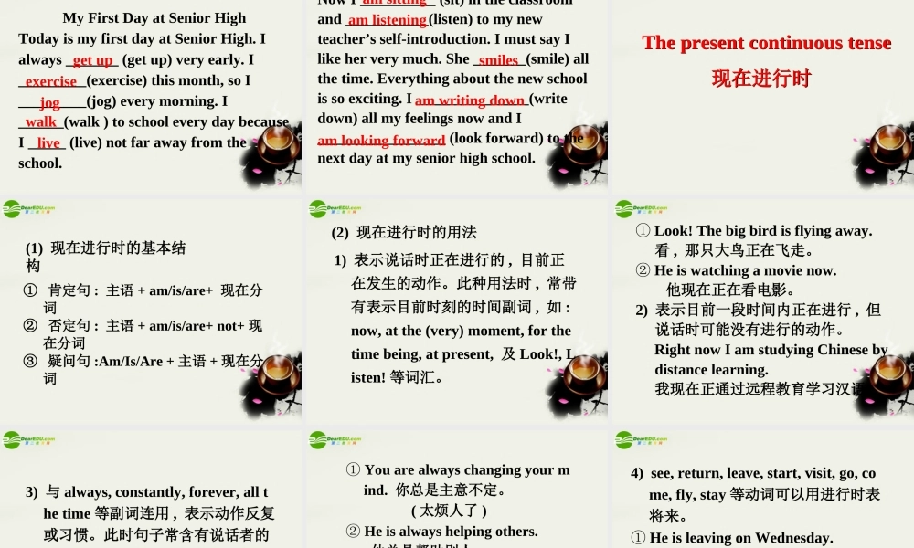 高中英语 Grammar课件 外研版必修1 课件