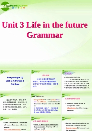 高中英语 Unit3 Grammar课件 新人教版必修5 课件