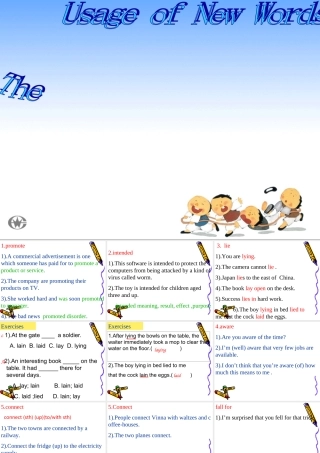 高中英语Unit 1 Advertising--the usage of new words课件牛津版必修二 课件