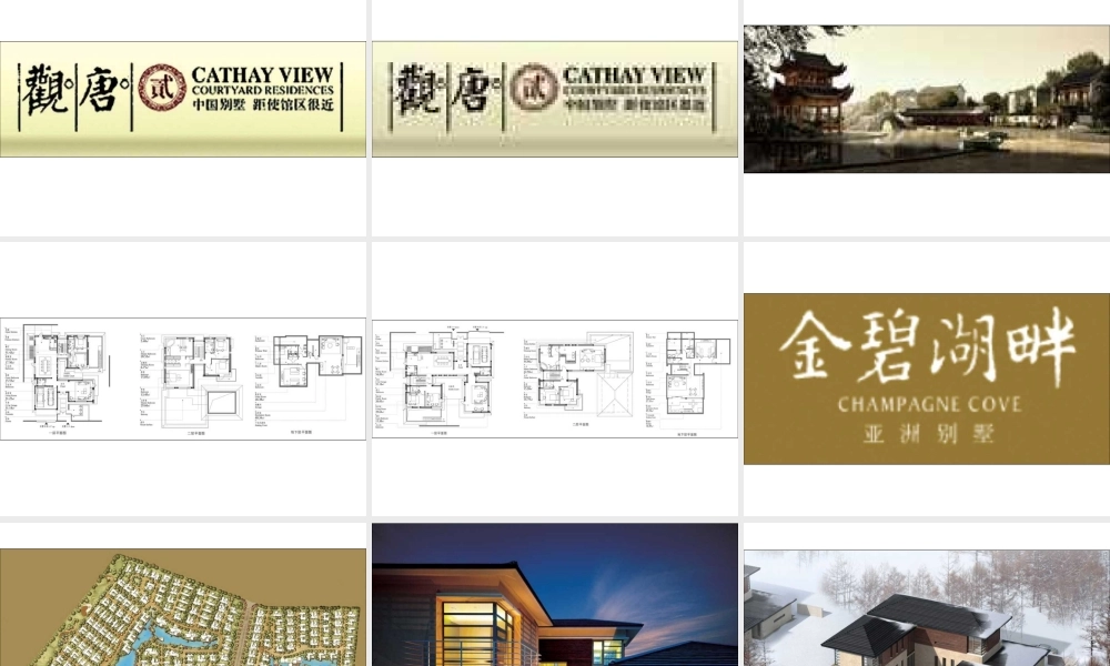 国内知名独栋别墅户型设计大观——总平、户型图、效果图等