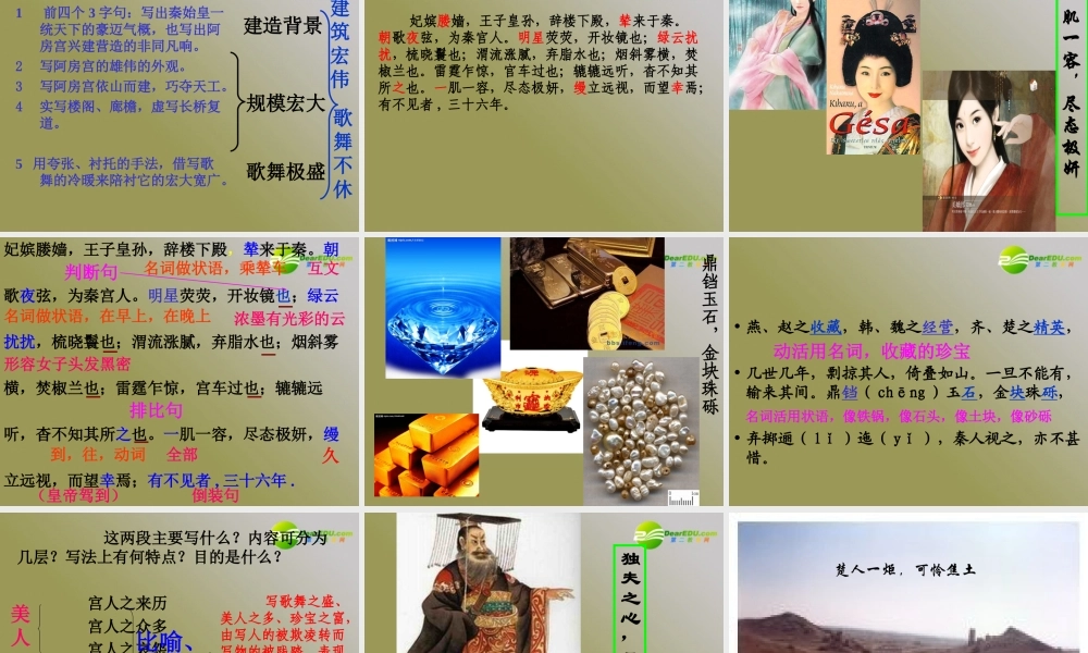 高中语文 第四单元第14课(阿房宫赋)课件 语文版必修3 课件