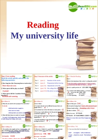 高三英语 Unit 4 reading课件2 牛津版选修11 课件