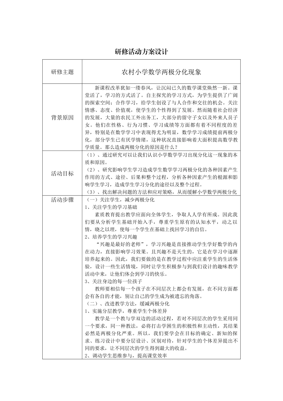 农村小学数学两级分化的现象_第1页