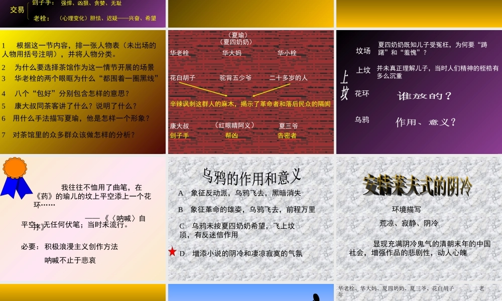 高中语文药5ppt 课件