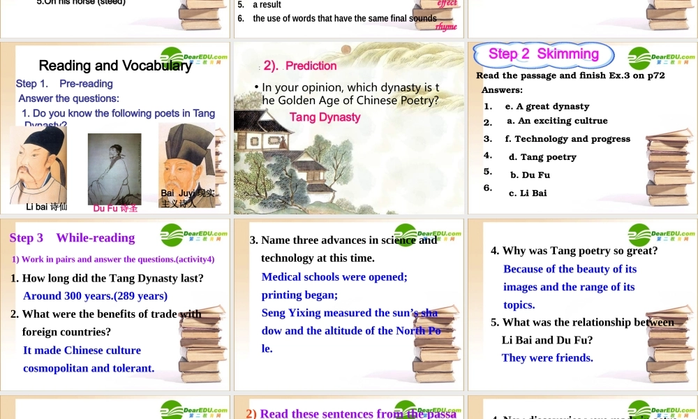 高中英语 book8module_6_period_1课件 新人教版选修8 课件