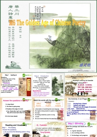 高中英语 book8module_6_period_1课件 新人教版选修8 课件