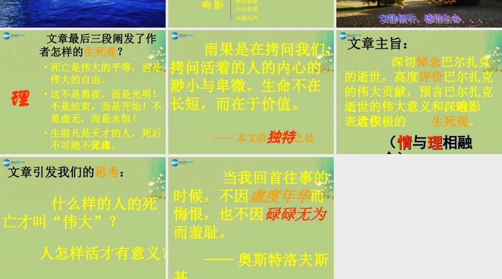 高中语文 巴尔扎克葬词课件 新人教版必修2 课件