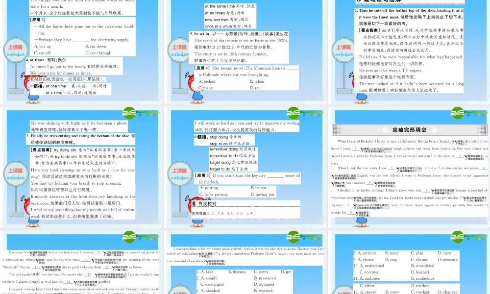 高中英语：Unit3课件(新人教版必修4) 课件