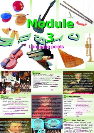 高中英语(Module3 Language points)课件 外研版必修2 课件