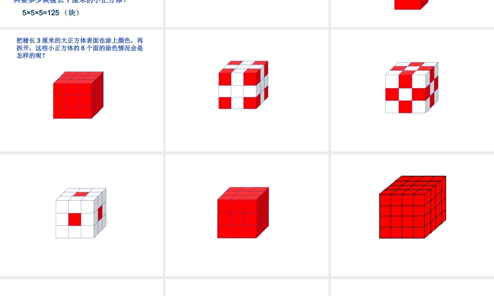 探索图形—正方体涂色问题