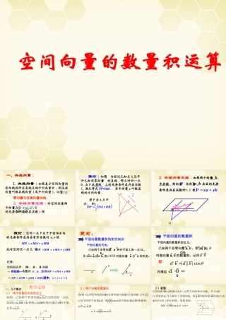 高中数学 313(空间向量的数量积)课件 新人教B版选修2-1 课件
