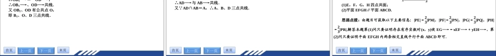 高一数学(共线向量与共面向量)课件