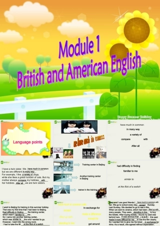 高中英语 Module1(British and American Englishcorner)Grammar课件1 外研版必修5 课件