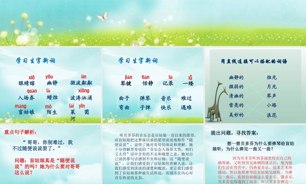 《月光曲》课件3