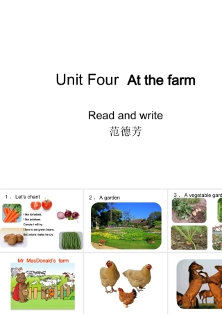 UnitFourAtthefarm