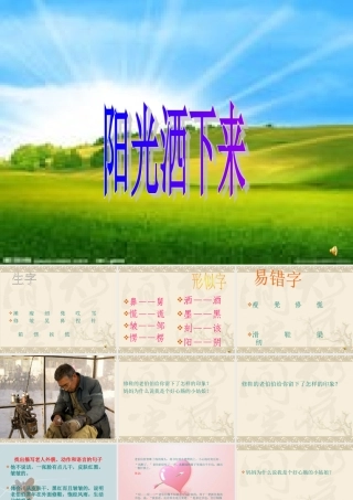 四年级上册8、阳光洒下来